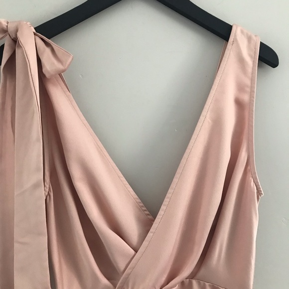 NWT Missguided | Silky Tie Front Shift Dress | US4 - Picture 10 of 14